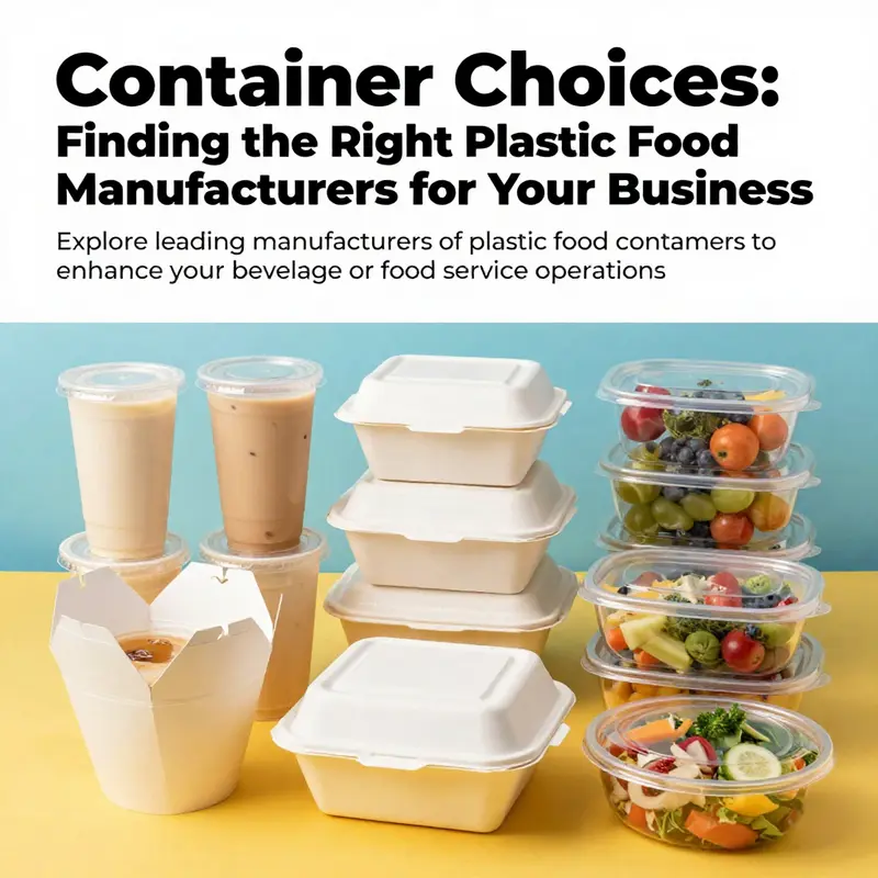 A colorful assortment of plastic food containers, including bubble tea cups and takeout boxes, suitable for various culinary needs.