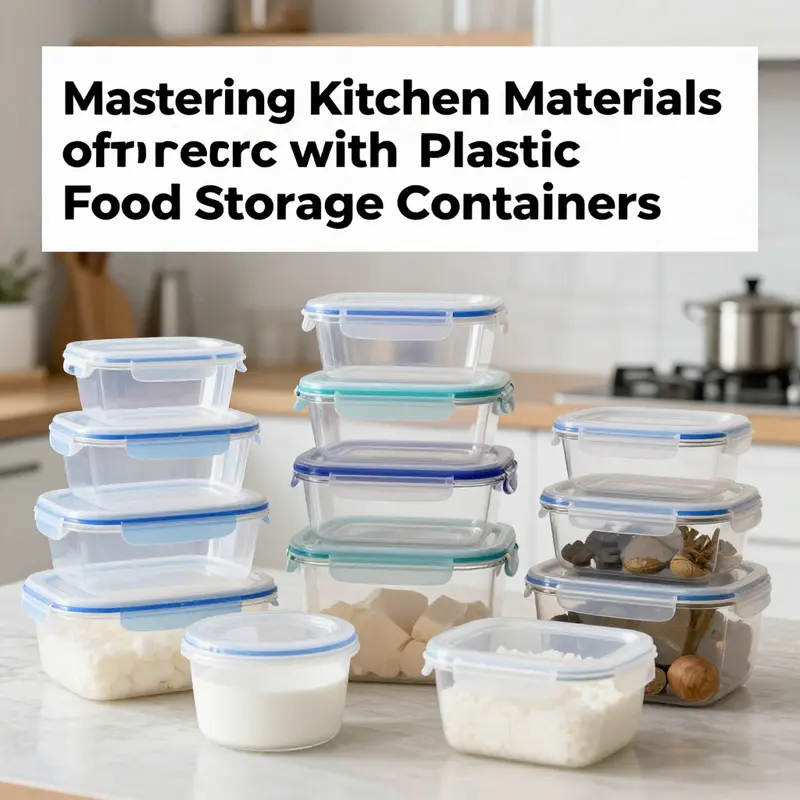 Different materials used in plastic food storage containers.