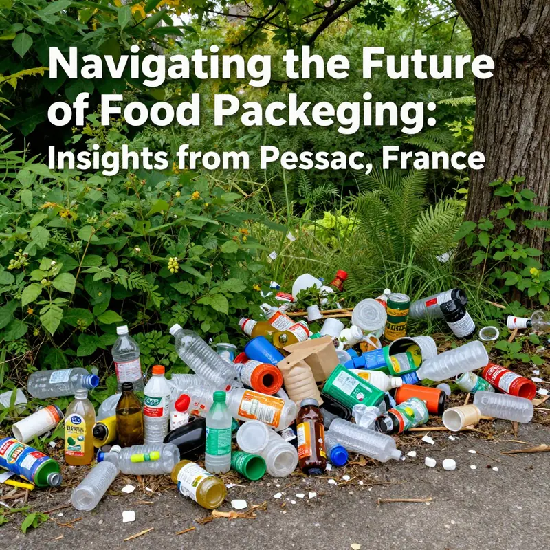 Plastic containers contribute to environmental pollution, affecting the beautiful landscapes of Pessac.