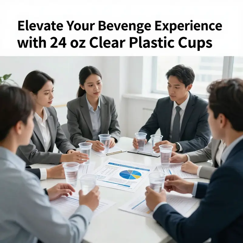 Variety of vibrant beverages served in clear plastic 24 oz cups highlighting their perfect design and function.