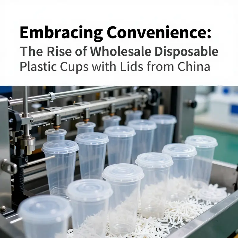 A diverse array of wholesale plastic cups with lids available in the market, highlighting their varied sizes and designs.