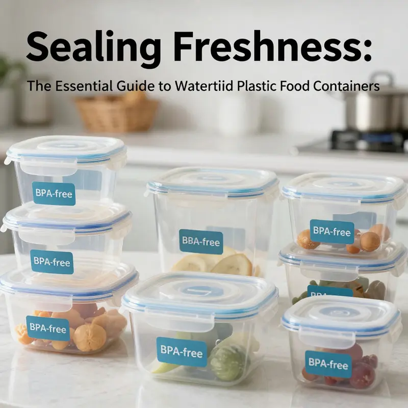 Diverse watertight plastic containers showcasing quality materials and exceptional sealing features.