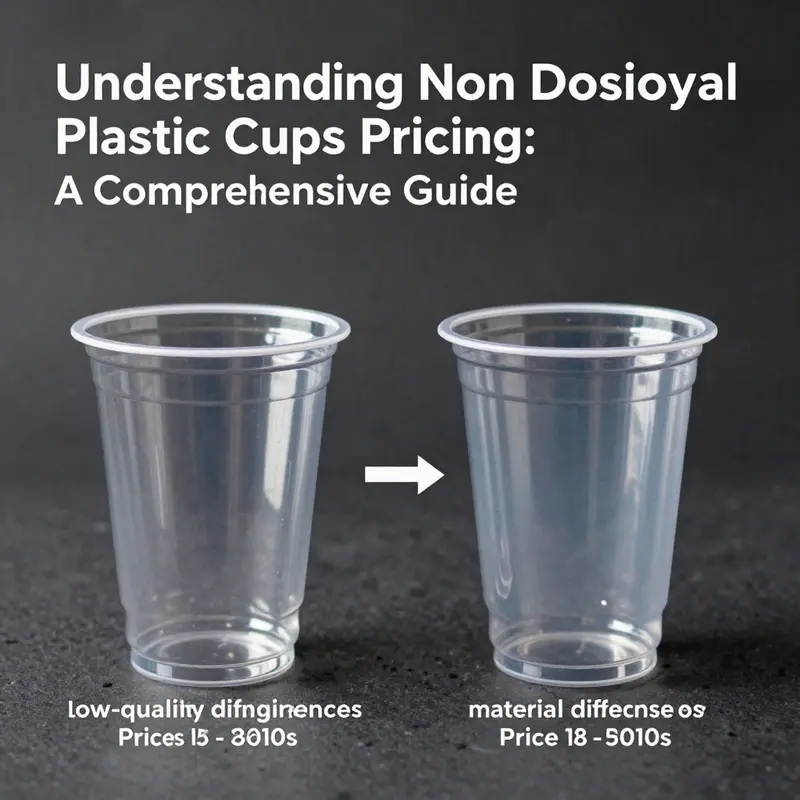 A comparison of different non disposable plastic cups highlighting their price range.