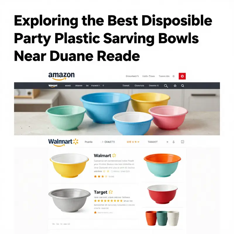 Limited selection of disposable bowls available at Duane Reade.