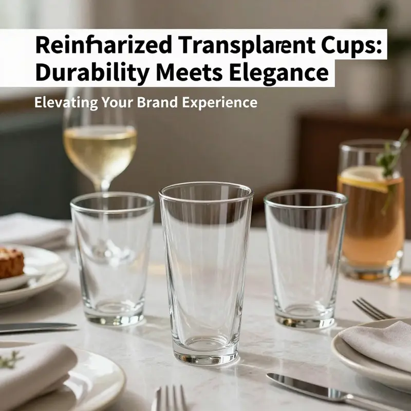 Innovative 3D printed clear plastic cups showcase unique design capabilities.