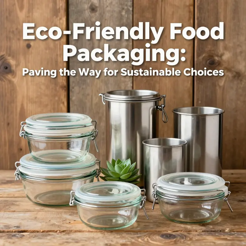 A selection of compostable and biodegradable materials ideal for eco-friendly food packaging.