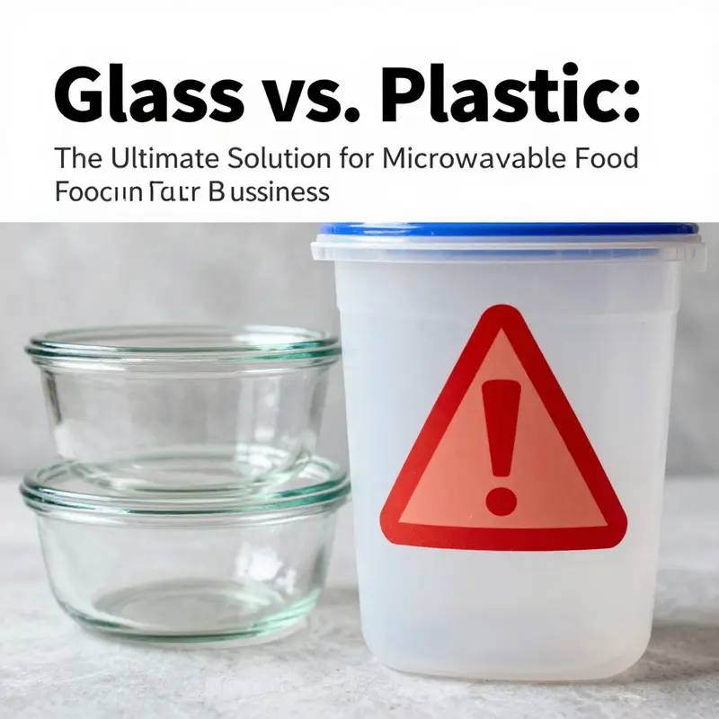 The dangers of chemical leaching from microwavable plastics compared to the safety of glass containers.