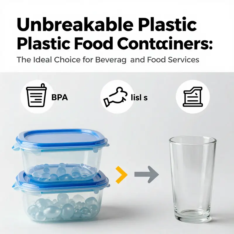 An array of different unbreakable plastic food containers showcasing their versatility in various applications.