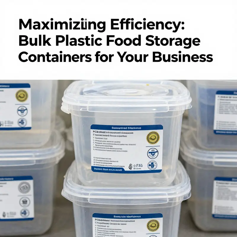 A diverse selection of bulk plastic food storage containers showcasing their various designs and uses.