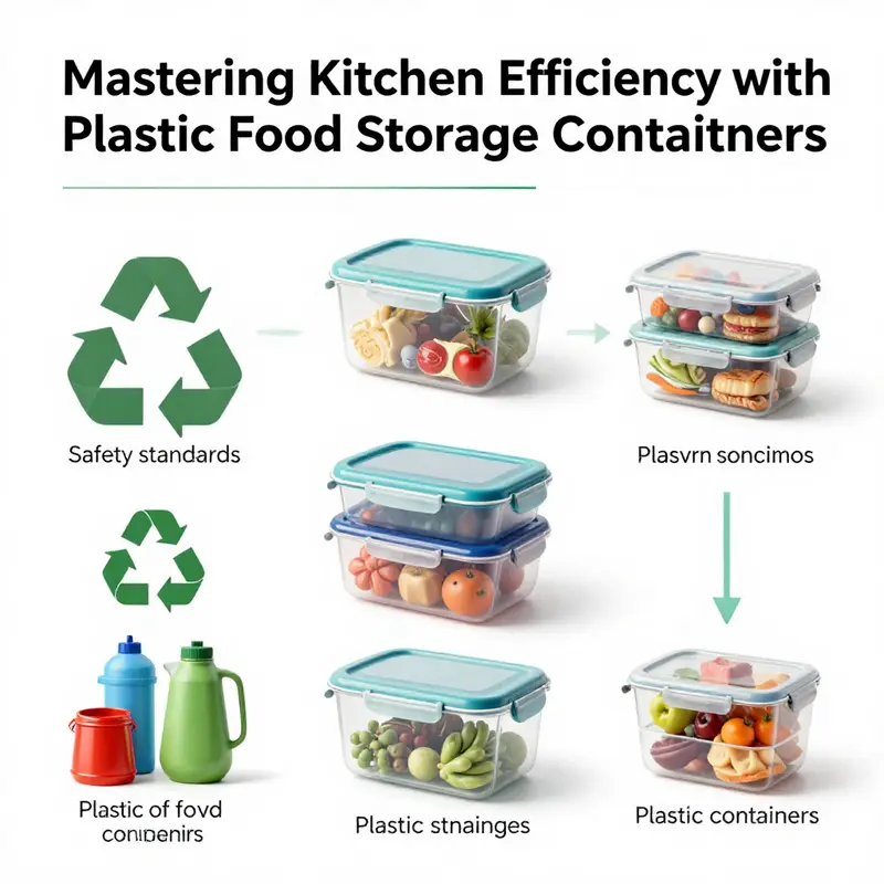 Different materials used in plastic food storage containers.
