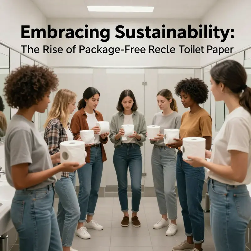 Innovative package-free toilet paper solutions showcasing minimalist designs.