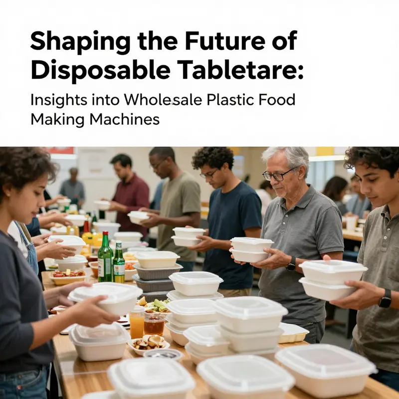 Advanced machines enhancing efficiency in producing disposable food containers.