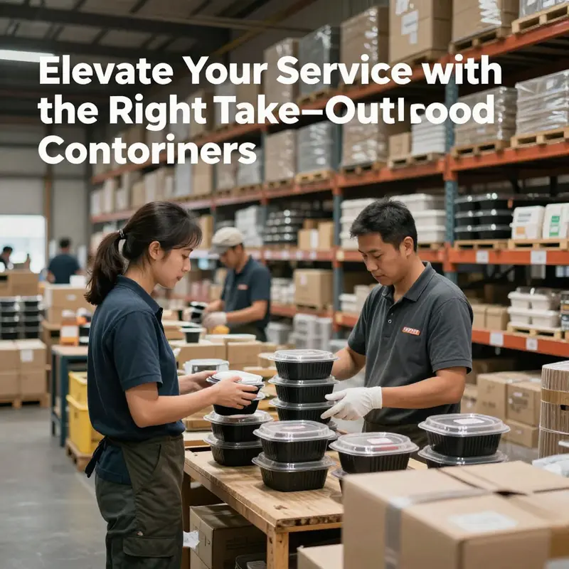 An assortment of take-out food containers showcasing different materials and types ideal for various food services.