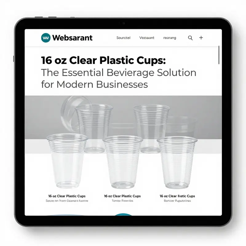High-quality PET material ensures clarity and durability for 16 oz clear plastic cups.