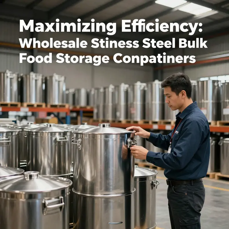 Highlighting the premium features of stainless steel bulk food storage containers.