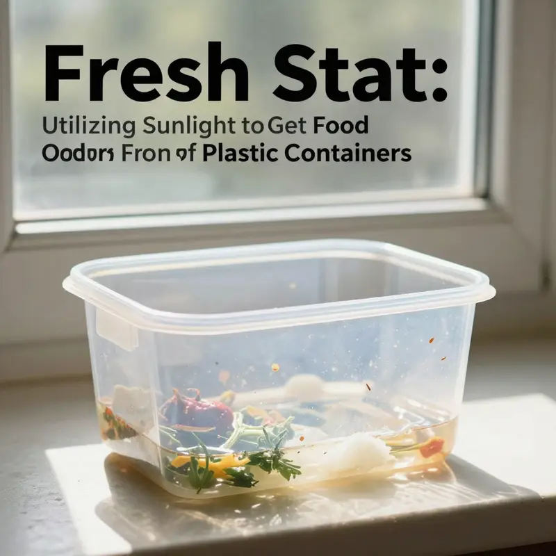 Baking soda effectively combats stubborn food odors in plastic containers.