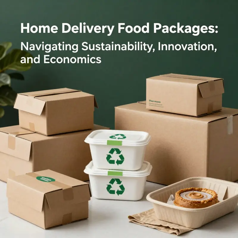 Innovative and eco-friendly packaging options addressing sustainability challenges in food delivery.