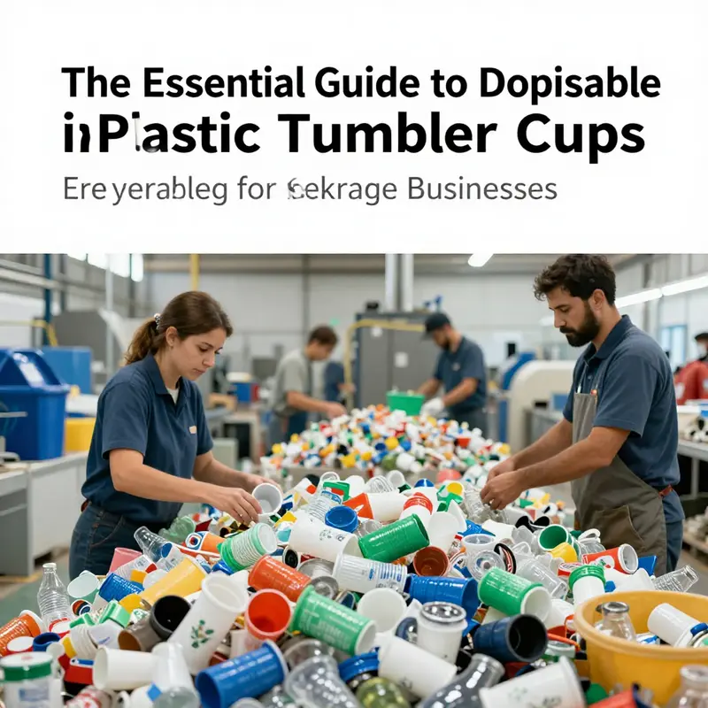 Inside a manufacturing facility producing disposable plastic tumbler cups.