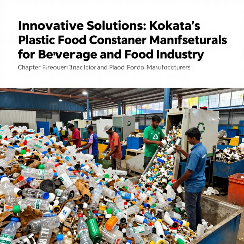 A busy plastic food container manufacturing facility in Kolkata, highlighting modern production techniques and diverse product offerings.