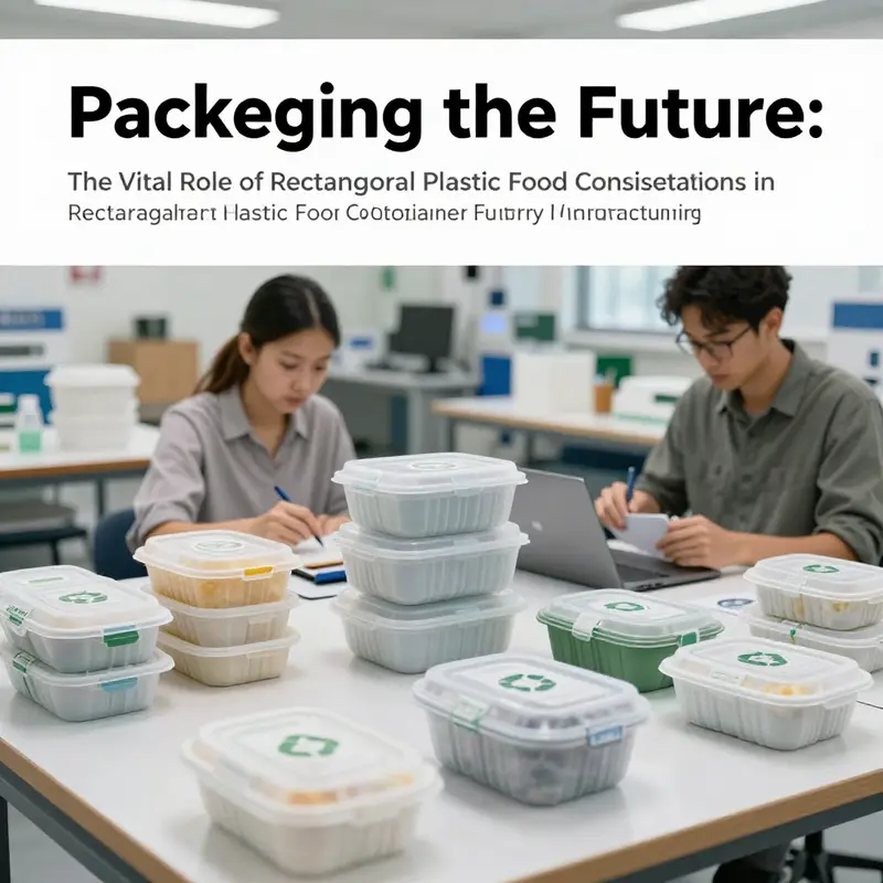 Inside a rectangular plastic food container factory showcasing advanced manufacturing processes and sustainable materials.