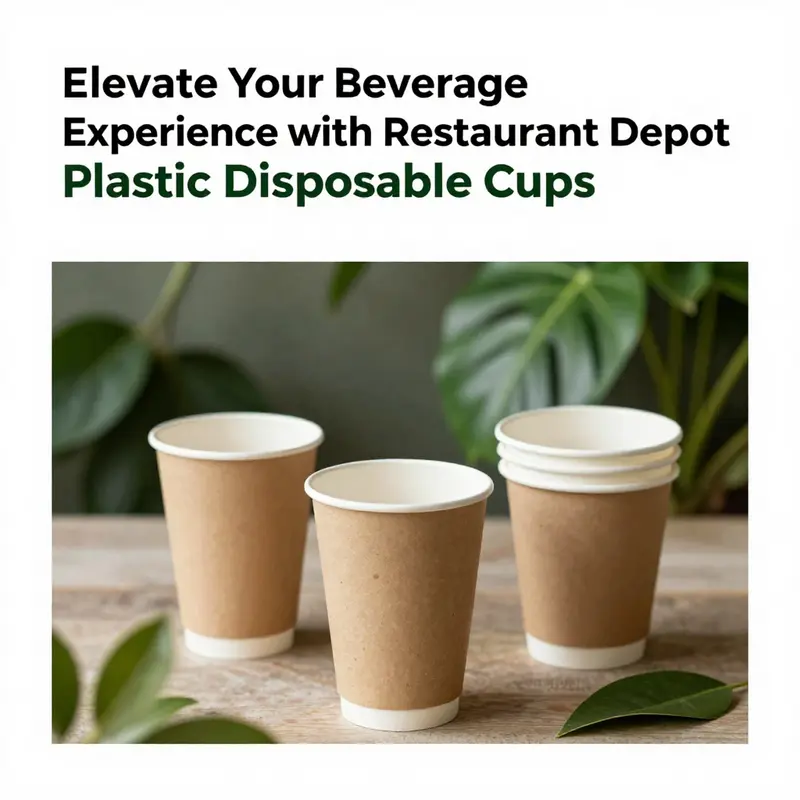 Various styles of Restaurant Depot plastic disposable cups, tailored for diverse beverage applications.