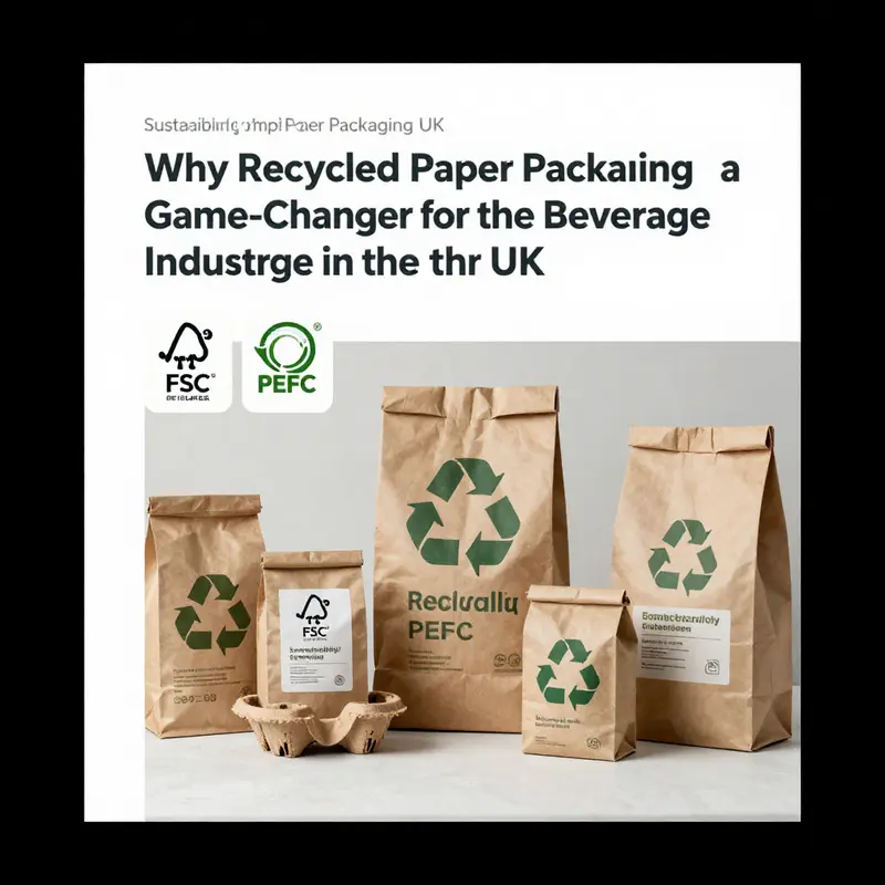 Recycled paper packaging plays a crucial role in reducing environmental impact in the beverage industry.
