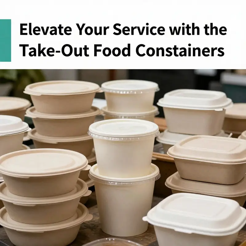 An assortment of take-out food containers showcasing different materials and types ideal for various food services.