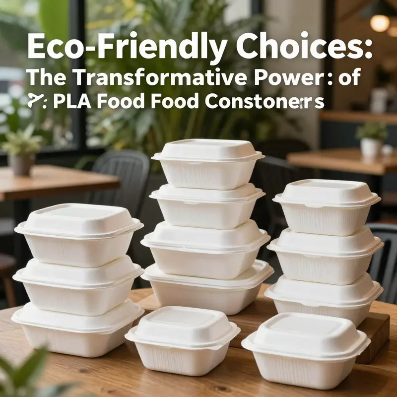 A showcase of diverse PLA food foam containers, illustrating their eco-friendly design.