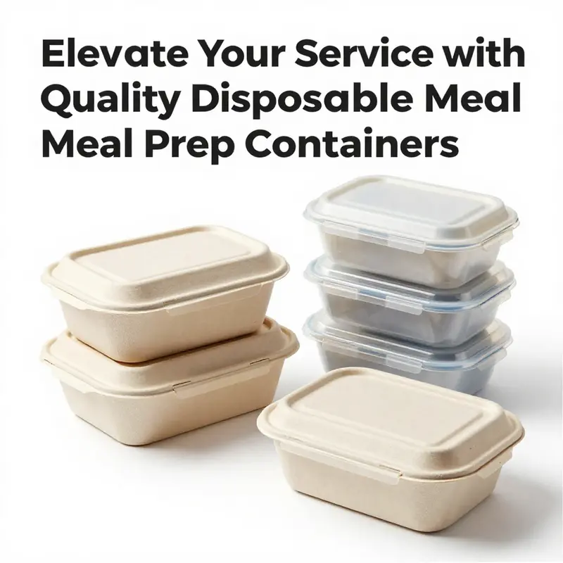 Showcasing the key features of high-quality disposable meal prep containers.