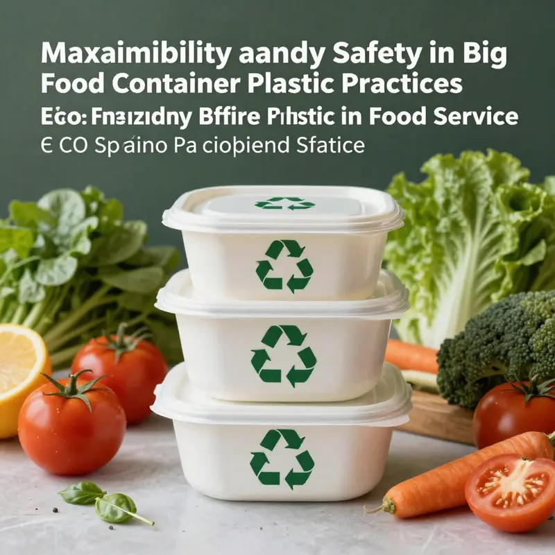 Diverse material options for big food containers highlight durability and versatility for food service.