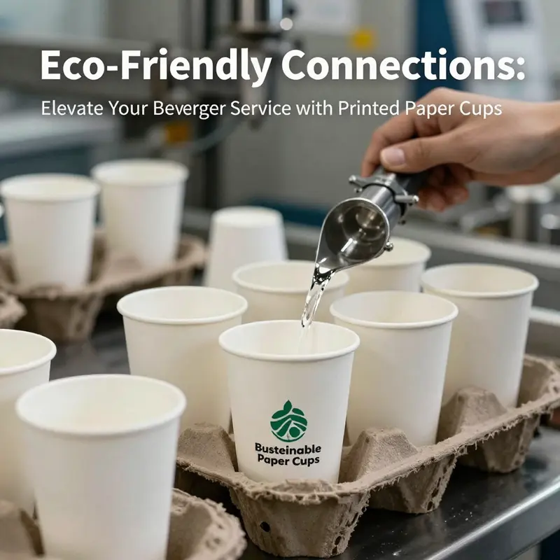 A diverse selection of customized paper cups showcasing unique branding elements.