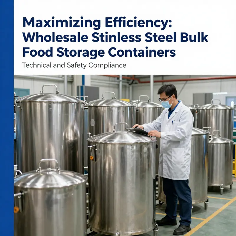Highlighting the premium features of stainless steel bulk food storage containers.