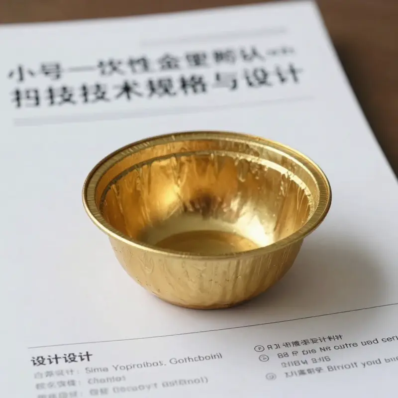 A selection of small disposable gold bowls highlighting their elegant design and material quality.