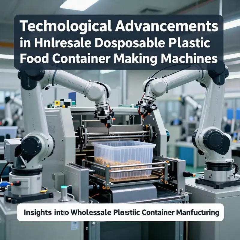 Advanced machines enhancing efficiency in producing disposable food containers.
