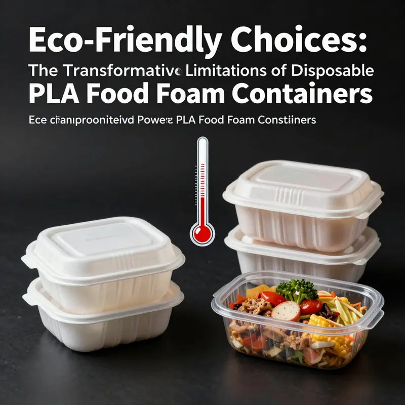 A showcase of diverse PLA food foam containers, illustrating their eco-friendly design.
