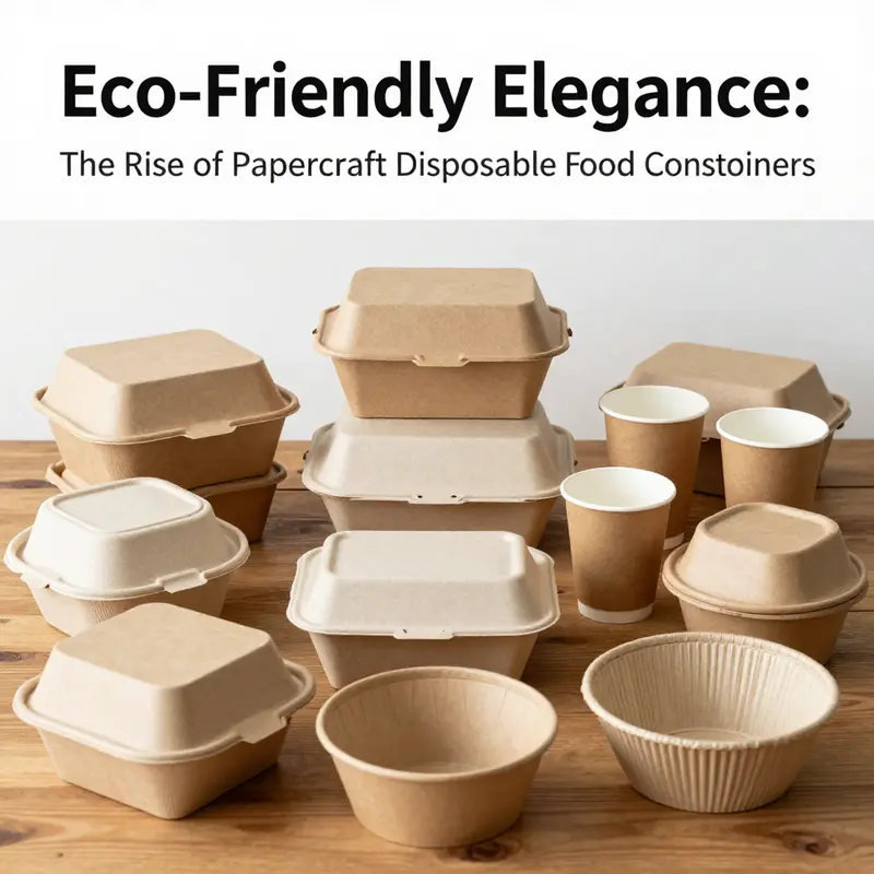 An assortment of papercraft disposable food containers highlighting their diverse types and properties.