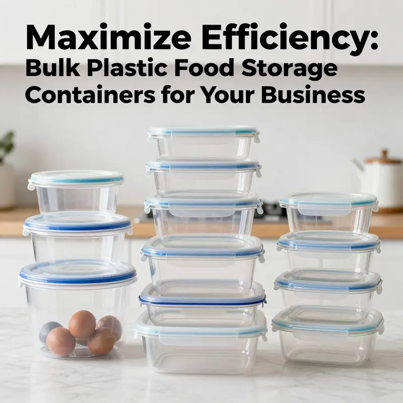 A diverse selection of bulk plastic food storage containers showcasing their various designs and uses.