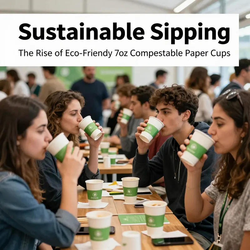 An overview of the materials that compose eco-friendly compostable paper cups.