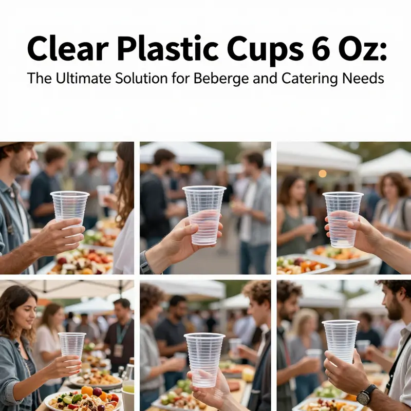 The manufacturing process of 6 oz clear plastic cups, highlighting the machinery and materials used.