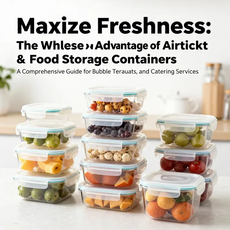 A colorful display of various airtight food storage containers suitable for different food types and applications.