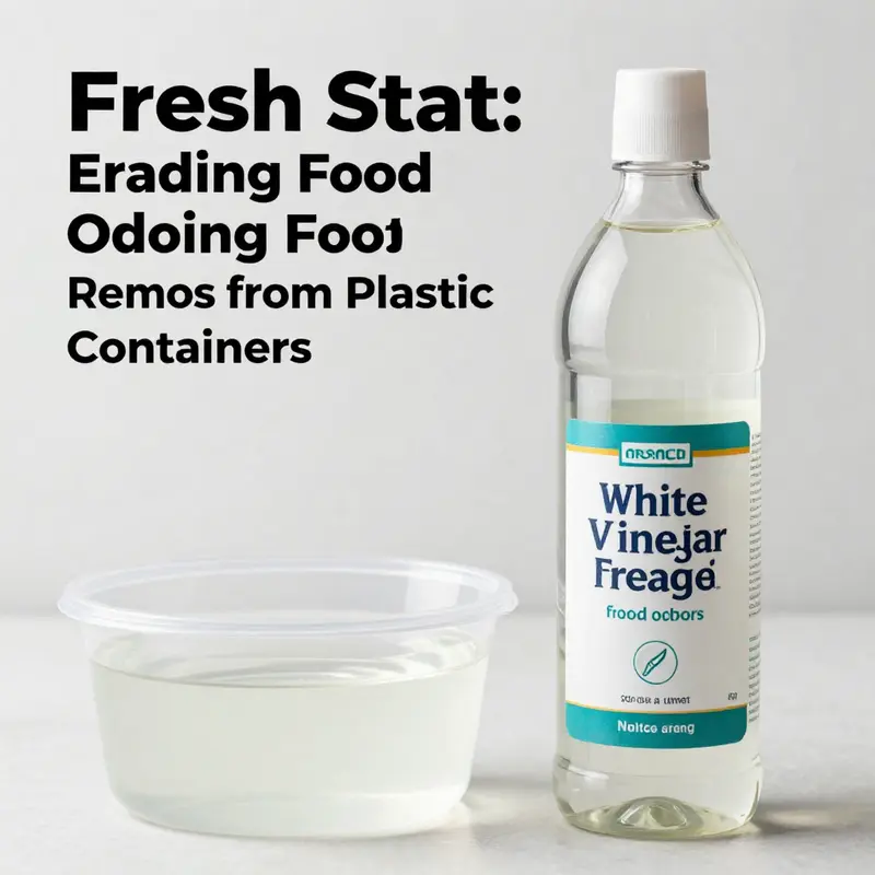 Baking soda effectively combats stubborn food odors in plastic containers.