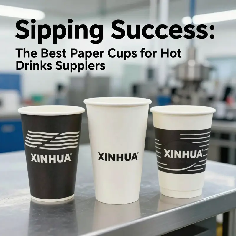 An array of paper cups designed for hot drinks, highlighting variety and personalization.