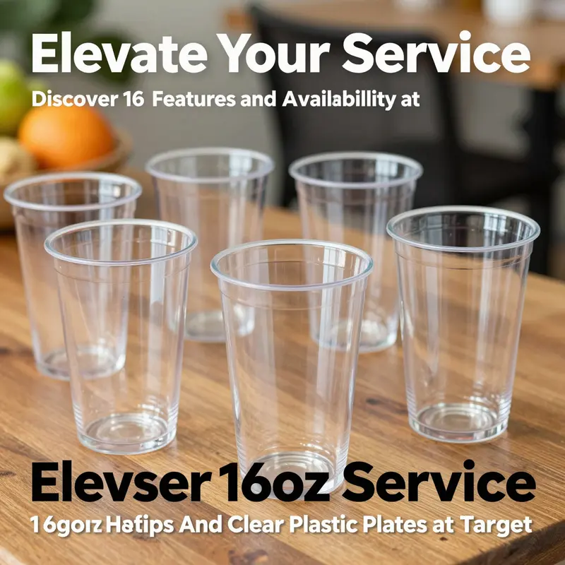 Hefty 16oz cups displayed to showcase clarity and durability.