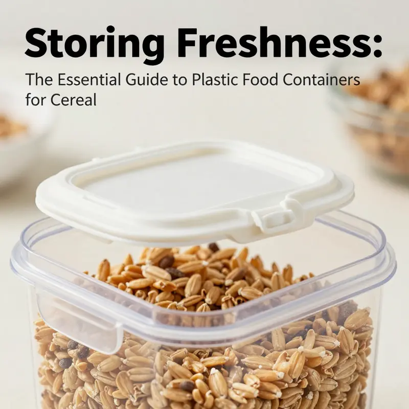 A variety of BPA-free cereal storage containers to ensure safe food storage.