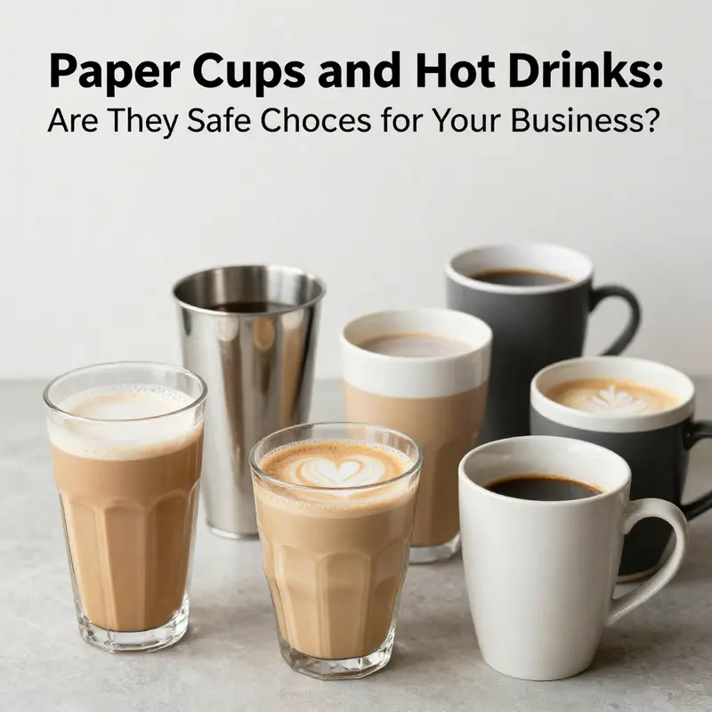Hot coffee being poured into a polyethylene-coated paper cup, showcasing a potential risk of microplastics.