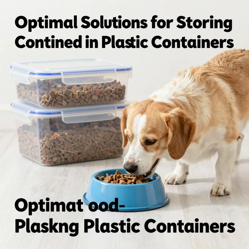 Choosing the right plastic container is vital for preserving the quality of dog food.