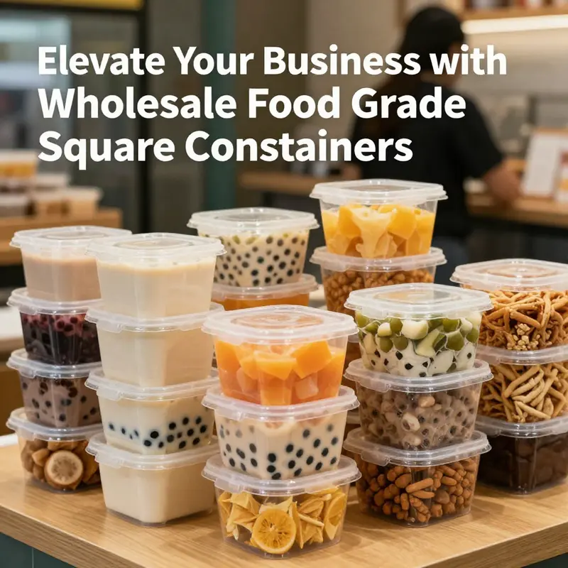The clear advantages of using square containers for organizing and displaying beverages and snacks.
