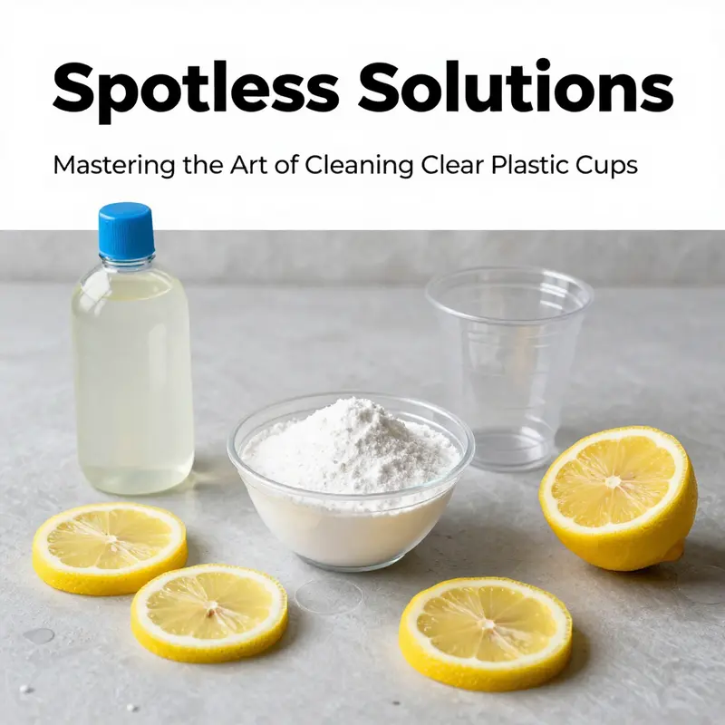 Rinsing clear plastic cups immediately after use promotes hygiene and ease of cleaning.