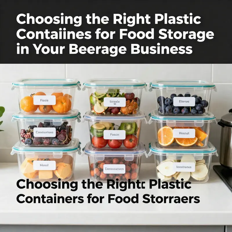 Showcasing various types of food-grade plastic containers designed for safe food storage.