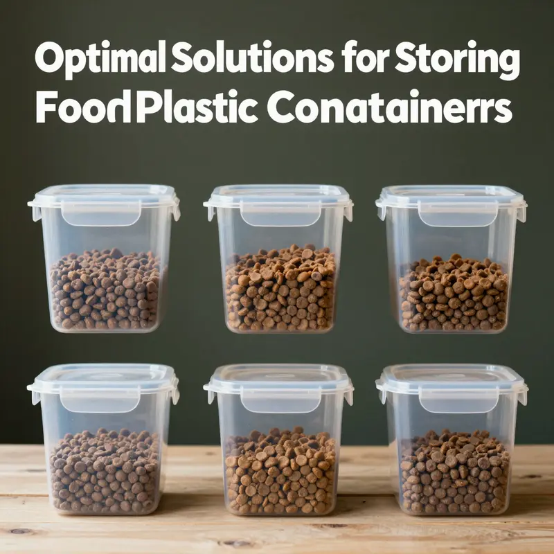 Choosing the right plastic container is vital for preserving the quality of dog food.